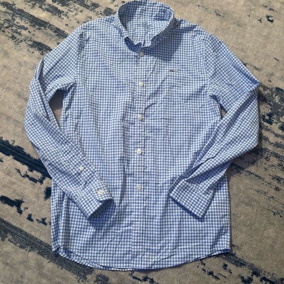 Vineyard Vines Big Boy’s Gingham Performance Short Large Size 16 - Picture 1 of 8